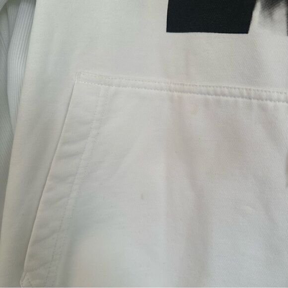 HELMUT LANG Hooded Sweatshirt Mens Size XL Graphic Pockets Designer - Picture 5 of 12